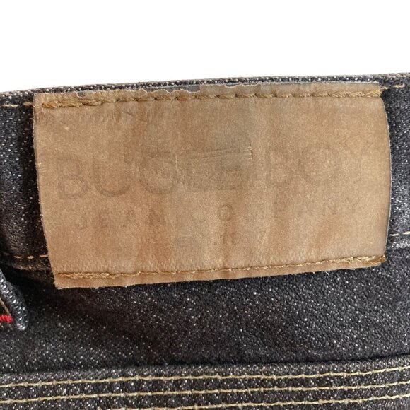 Vintage Bugle Boy Low Rise Black Denim Jeans 40 x 32 Black Baggy Streetwear NWT - Picture 8 of 10